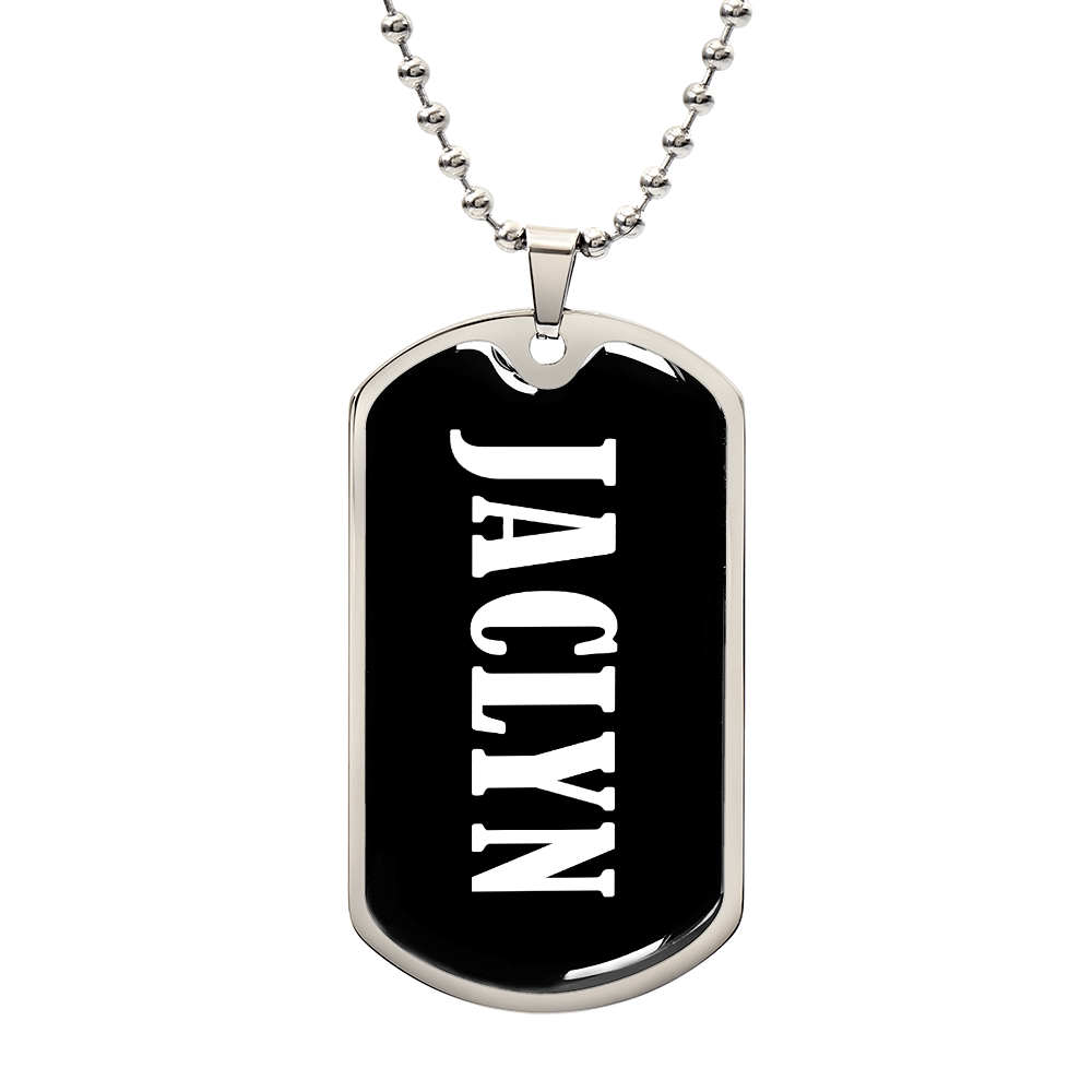 Jaclyn v03 - Luxury Dog Tag Necklace
