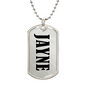 Jayne v01 - Luxury Dog Tag Necklace