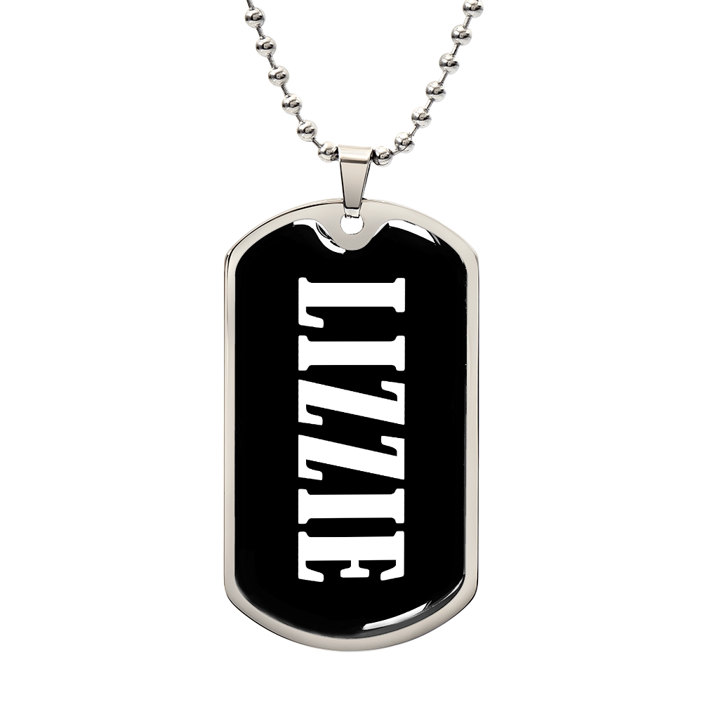 Lizzie v03 - Luxury Dog Tag Necklace