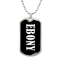 Ebony v03 - Luxury Dog Tag Necklace