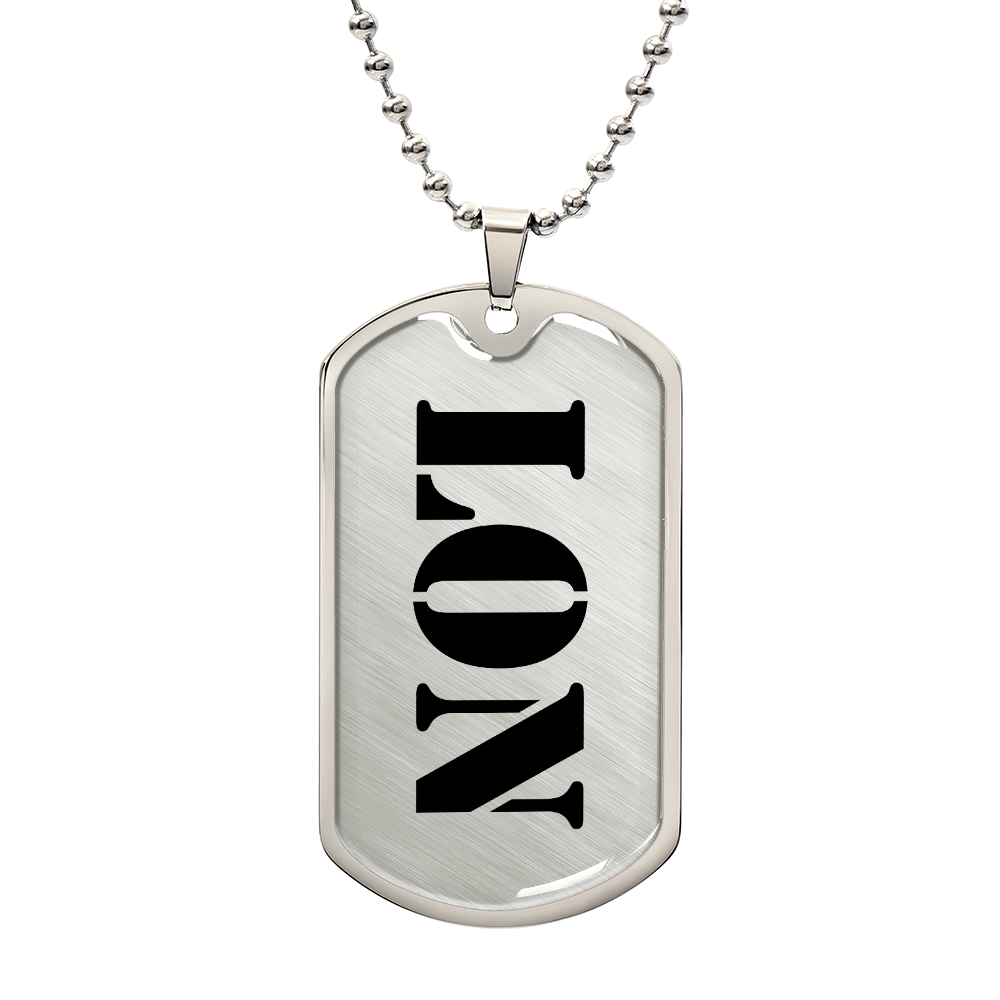 Lon - Luxury Dog Tag Necklace