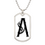 Initial A v001-24 - Luxury Dog Tag Necklace