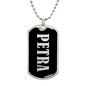 Petra v02 - Luxury Dog Tag Necklace