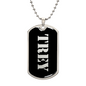 Trey v2 - Luxury Dog Tag Necklace