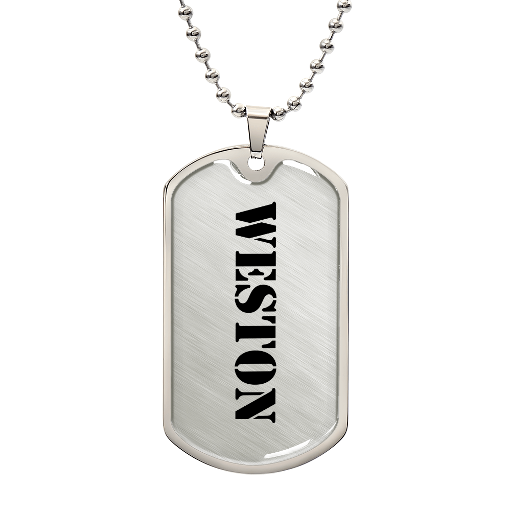 Weston - Luxury Dog Tag Necklace