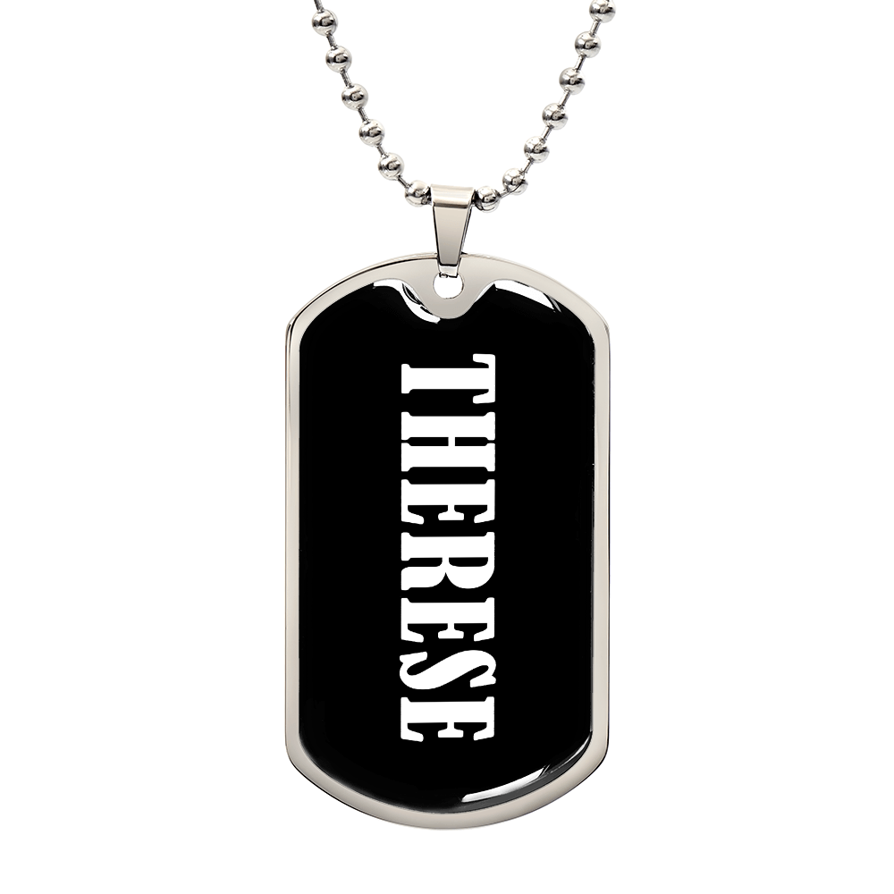Therese v03 - Luxury Dog Tag Necklace