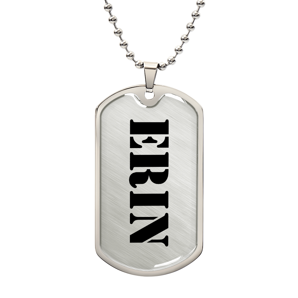 Erin - Luxury Dog Tag Necklace