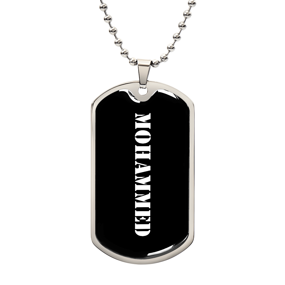 Mohammed v3 - Luxury Dog Tag Necklace