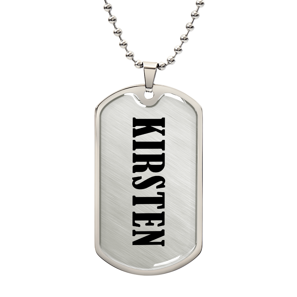 Kirsten v01 - Luxury Dog Tag Necklace