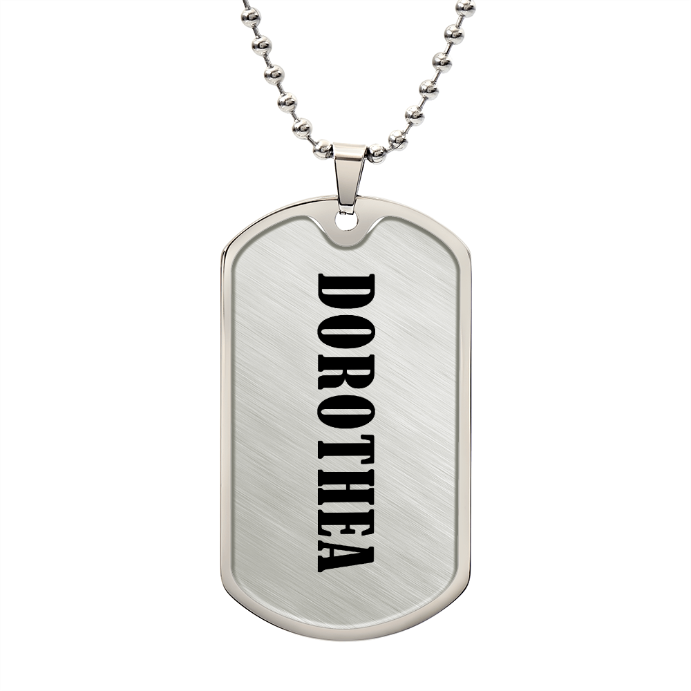Dorothea v01 - Luxury Dog Tag Necklace