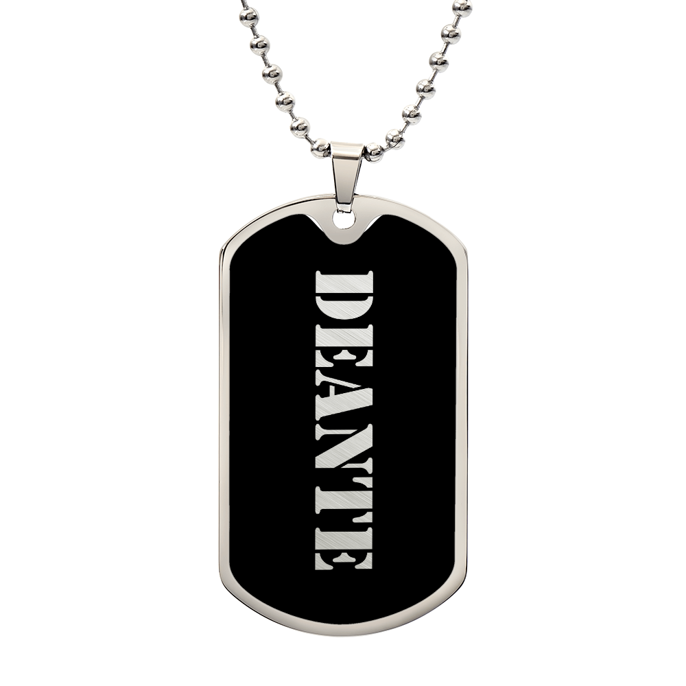 Deante v2 - Luxury Dog Tag Necklace
