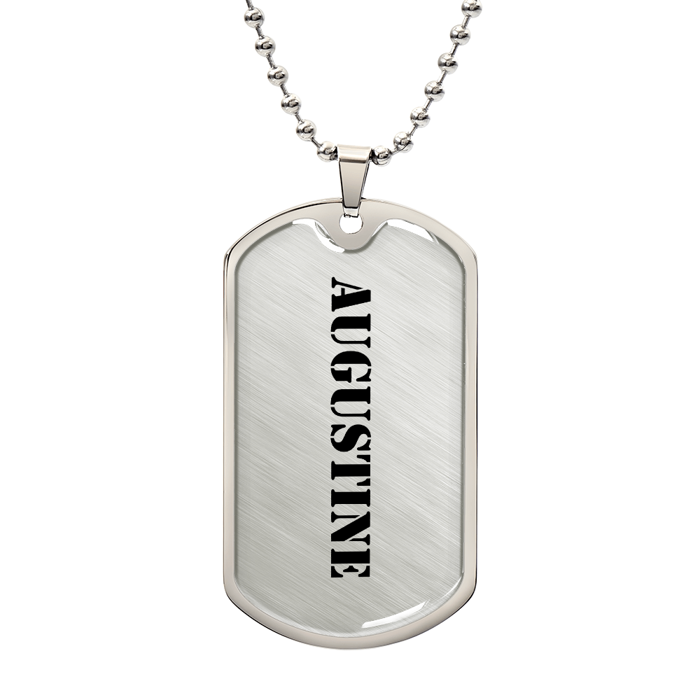 Augustine - Luxury Dog Tag Necklace