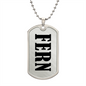 Fern v01 - Luxury Dog Tag Necklace