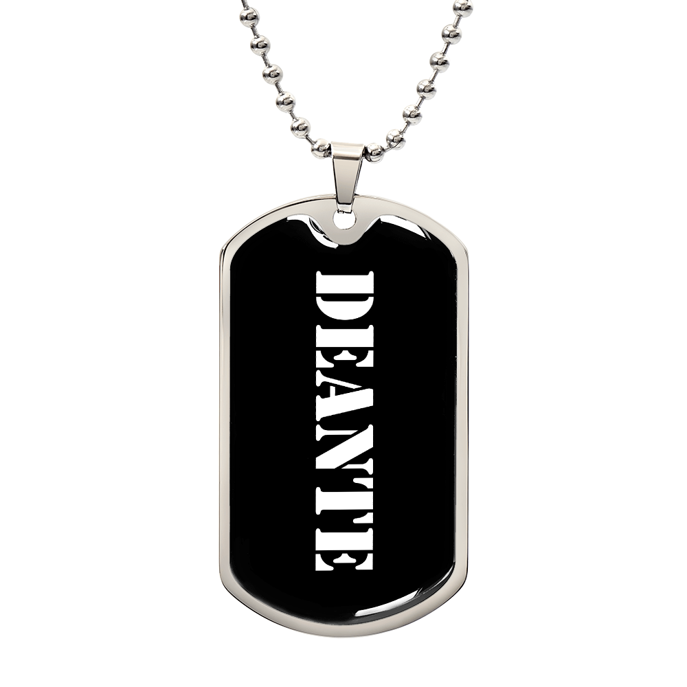 Deante v3 - Luxury Dog Tag Necklace