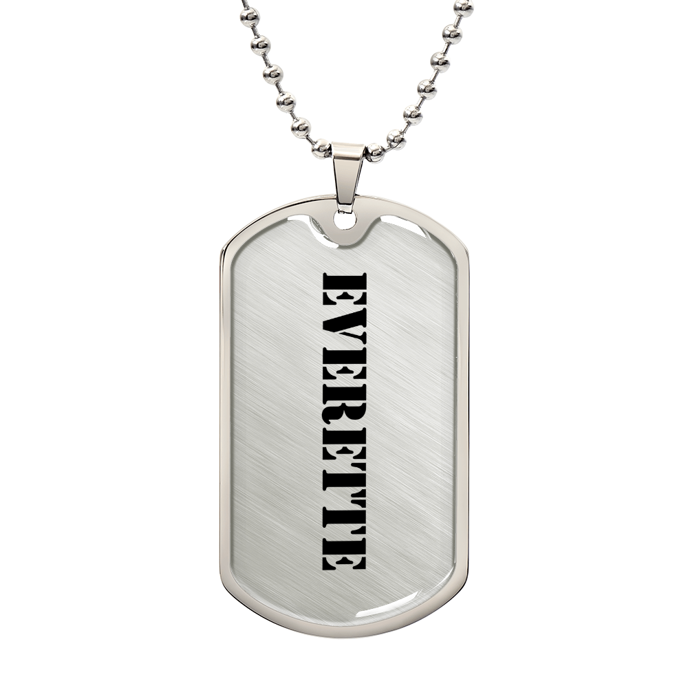 Everette - Luxury Dog Tag Necklace