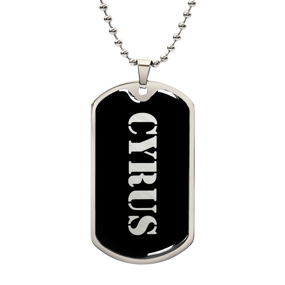 Cyrus v2 - Luxury Dog Tag Necklace