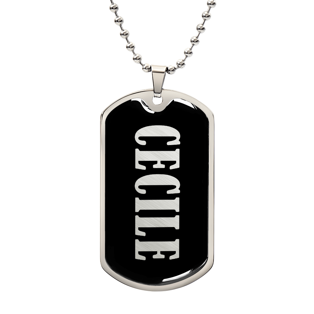 Cecile v02 - Luxury Dog Tag Necklace