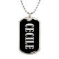 Cecile v02 - Luxury Dog Tag Necklace