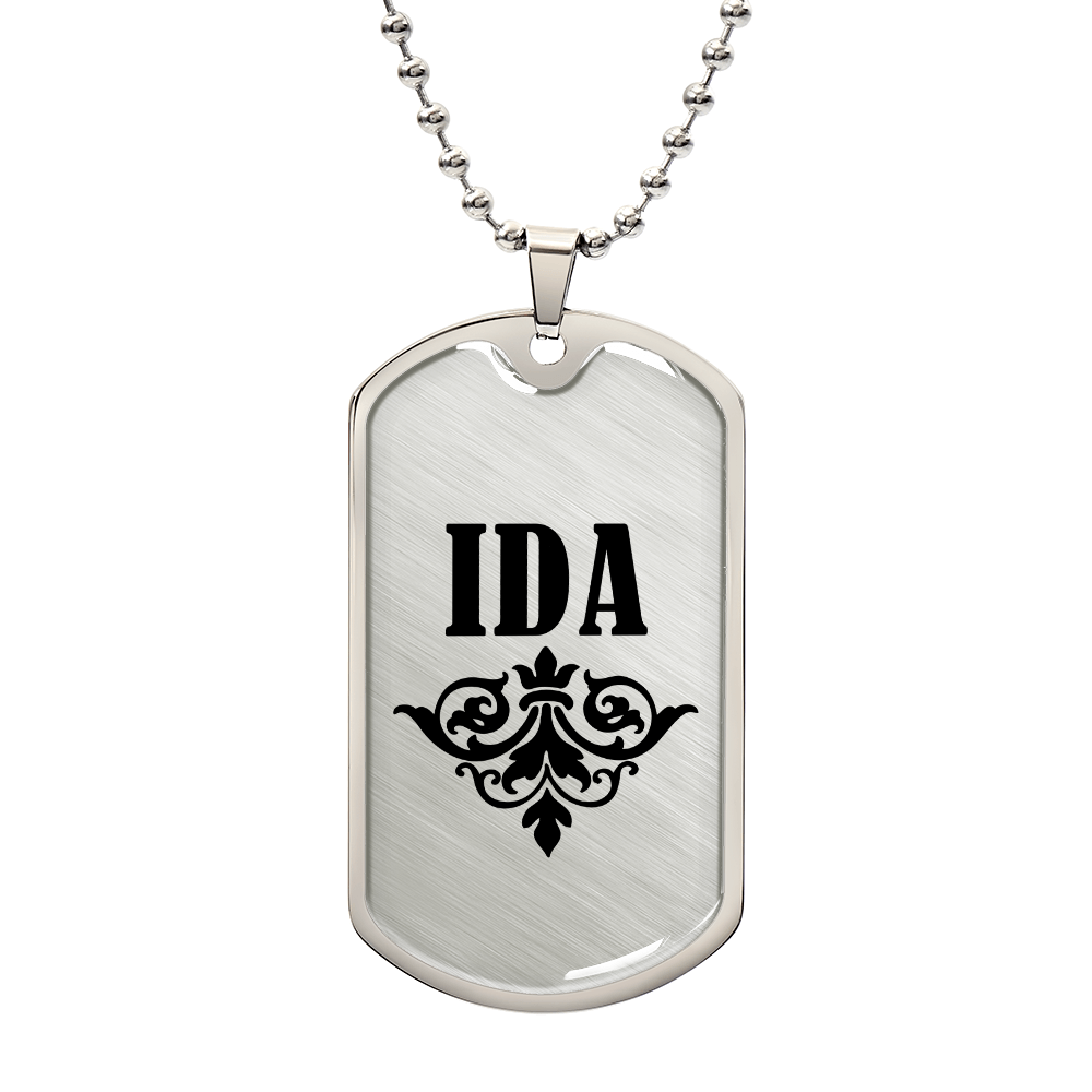Ida v01a - Luxury Dog Tag Necklace