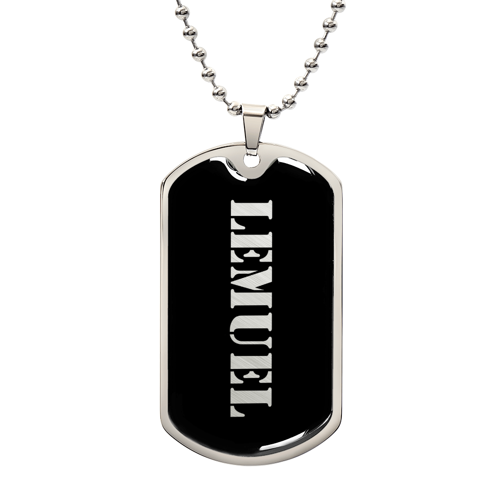 Lemuel v2 - Luxury Dog Tag Necklace