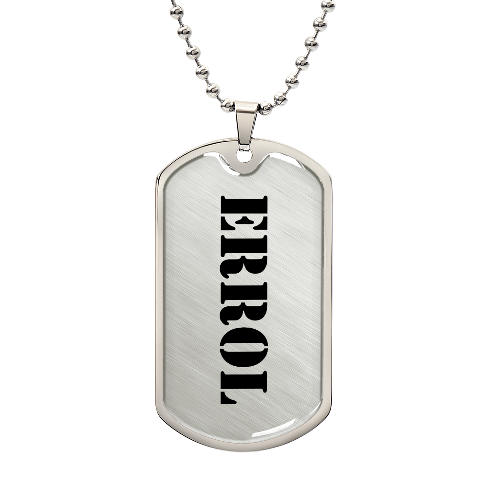 Errol - Luxury Dog Tag Necklace