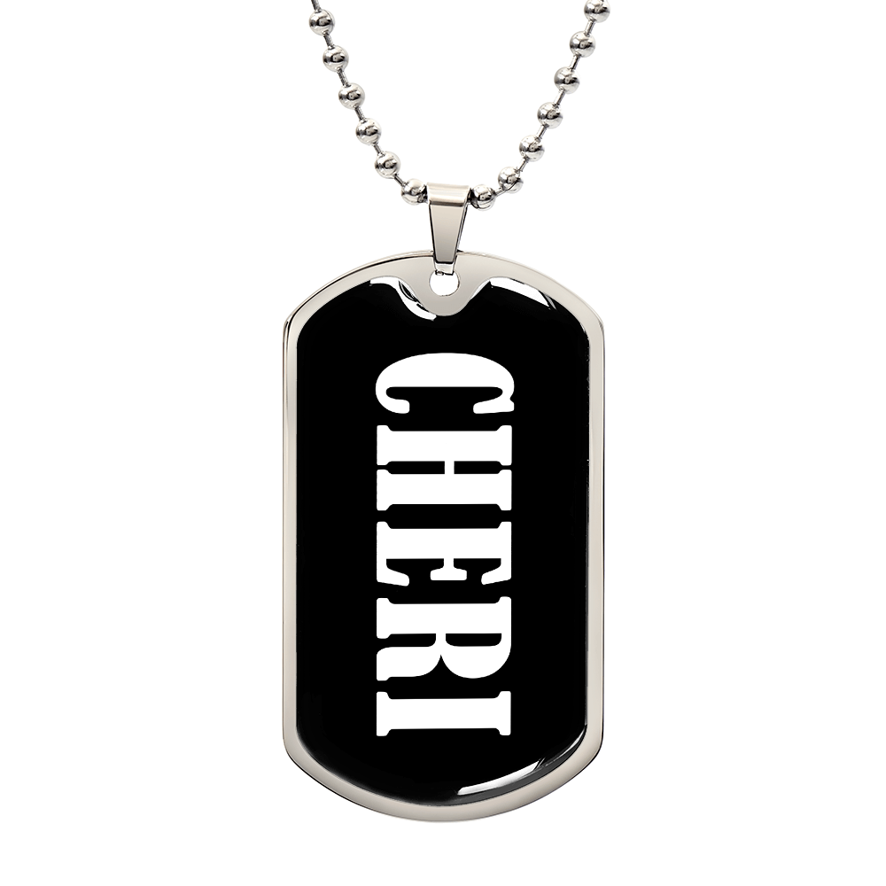 Cheri v03 - Luxury Dog Tag Necklace