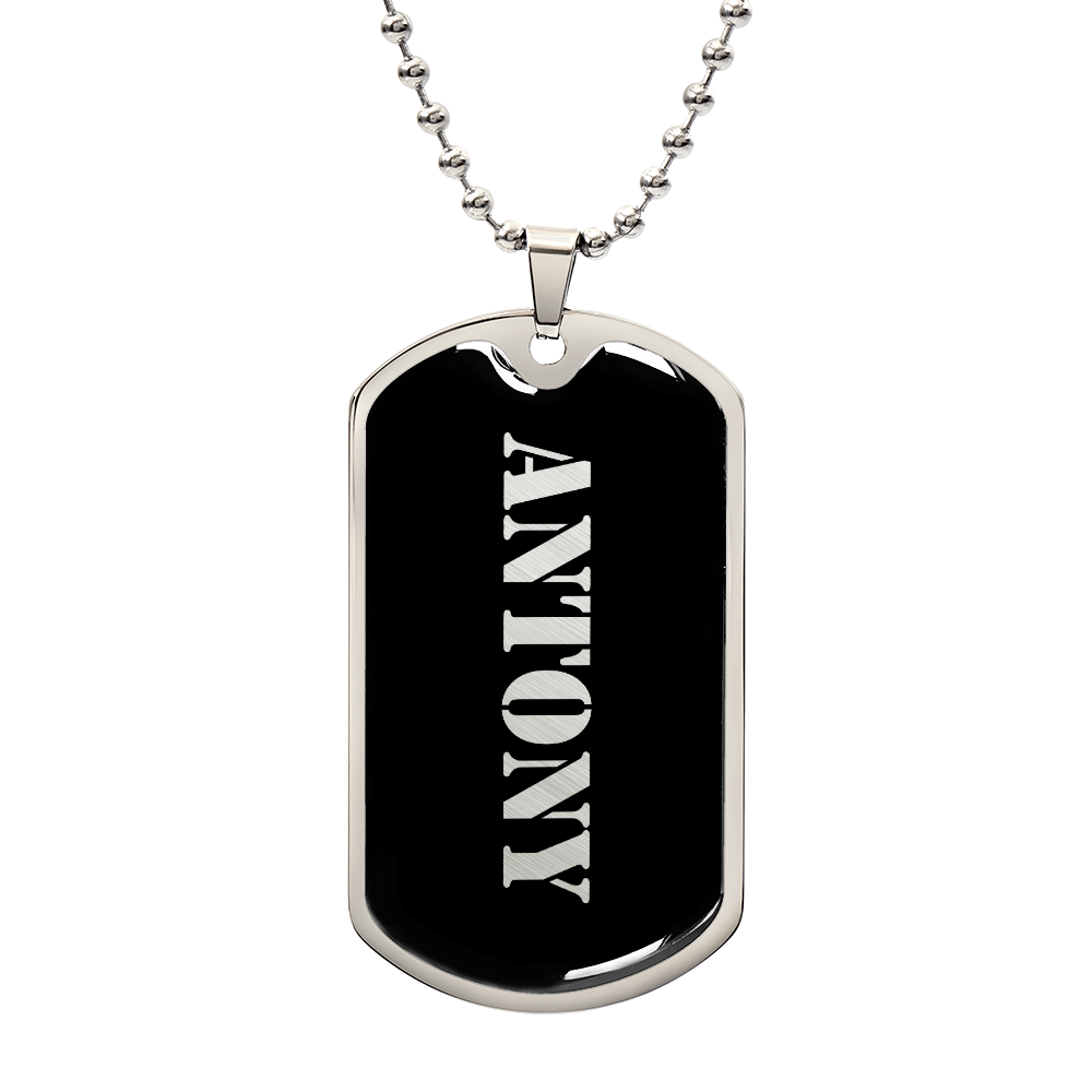 Antony v2 - Luxury Dog Tag Necklace