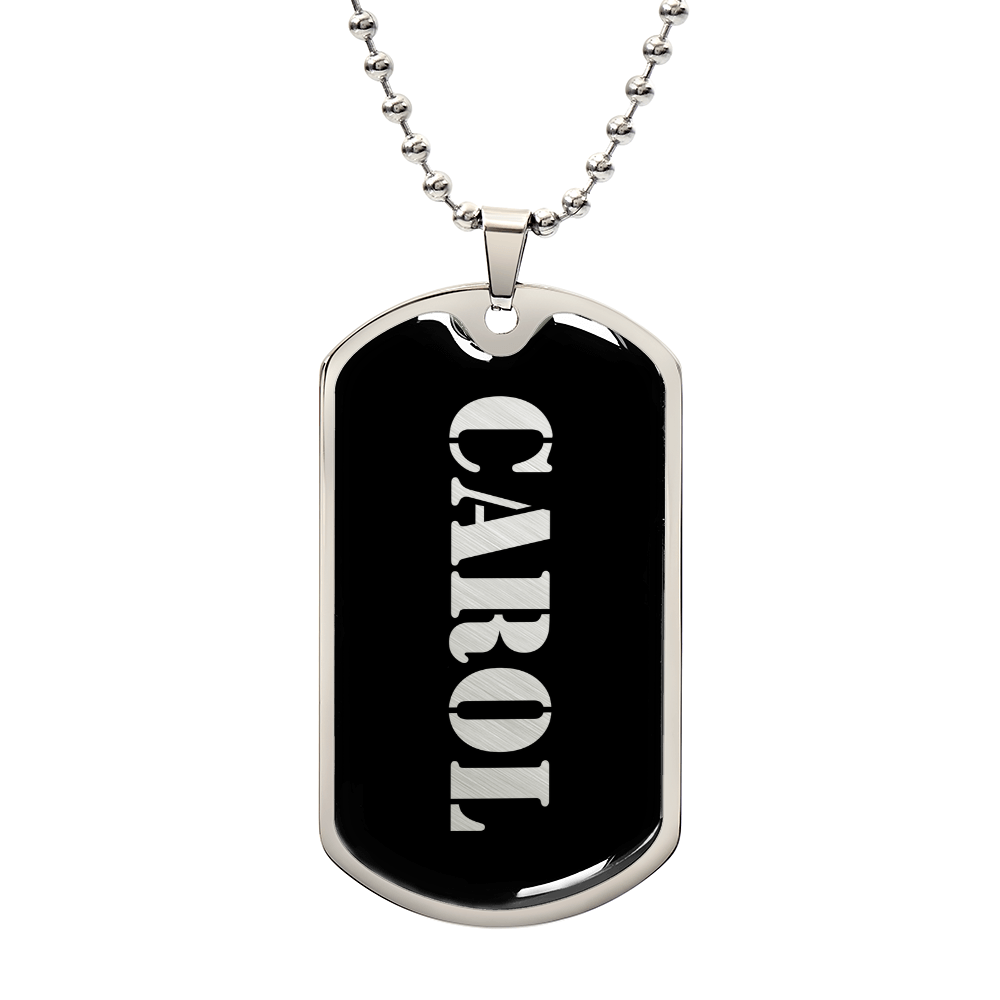Carol v2 - Luxury Dog Tag Necklace