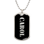 Carol v2 - Luxury Dog Tag Necklace