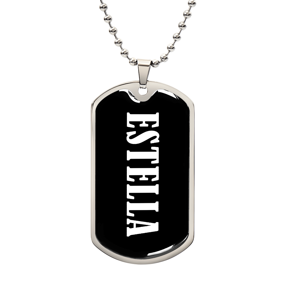 Estella v03 - Luxury Dog Tag Necklace