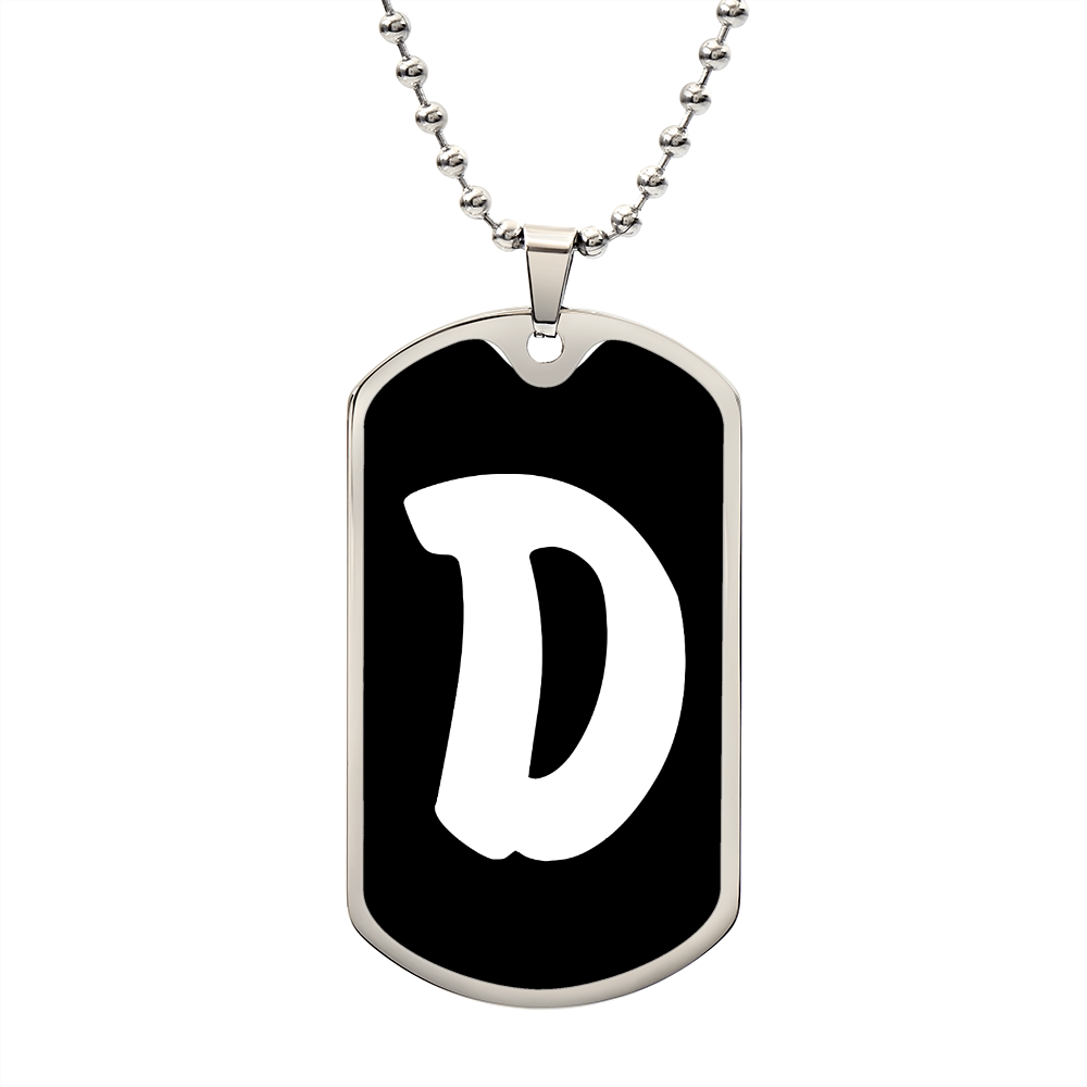 Initial D v3b - Luxury Dog Tag Necklace