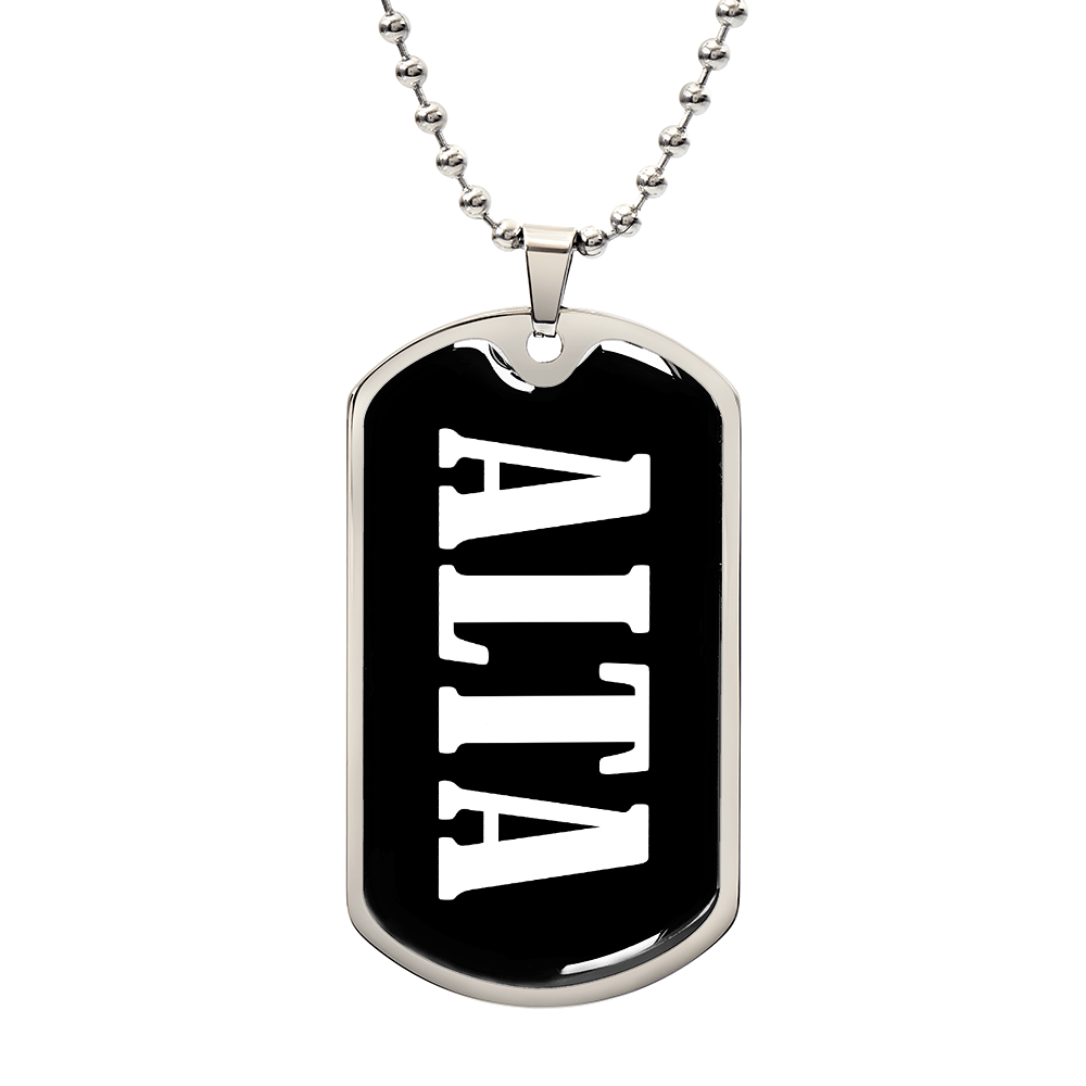 Alta v03 - Luxury Dog Tag Necklace