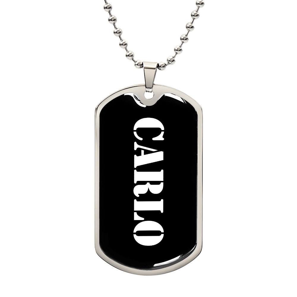 Carlo v3 - Luxury Dog Tag Necklace
