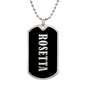 Rosetta v02 - Luxury Dog Tag Necklace