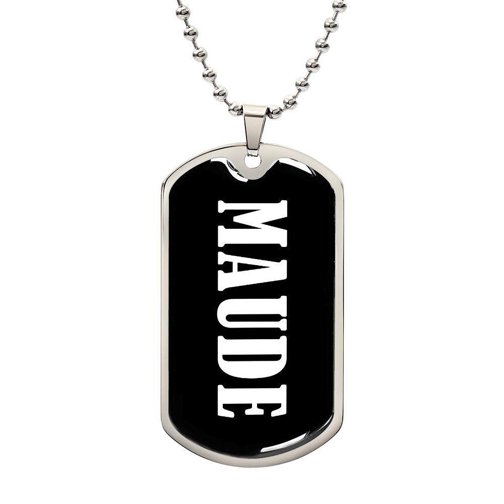 Maude v03 - Luxury Dog Tag Necklace