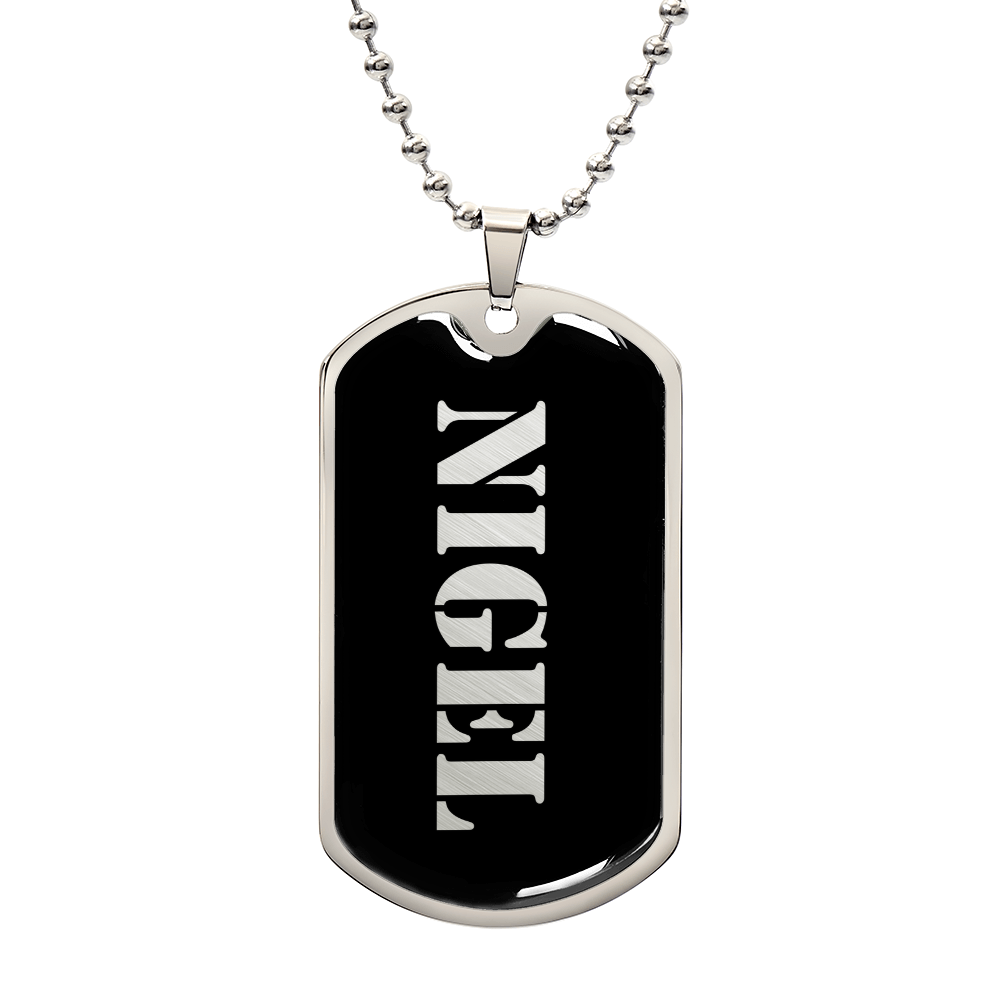 Nigel v2 - Luxury Dog Tag Necklace