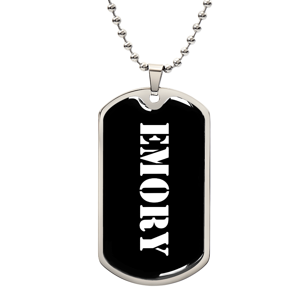 Emory v3 - Luxury Dog Tag Necklace