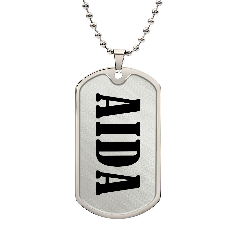 Aida v01 - Luxury Dog Tag Necklace
