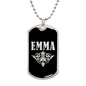 Emma v02a - Luxury Dog Tag Necklace