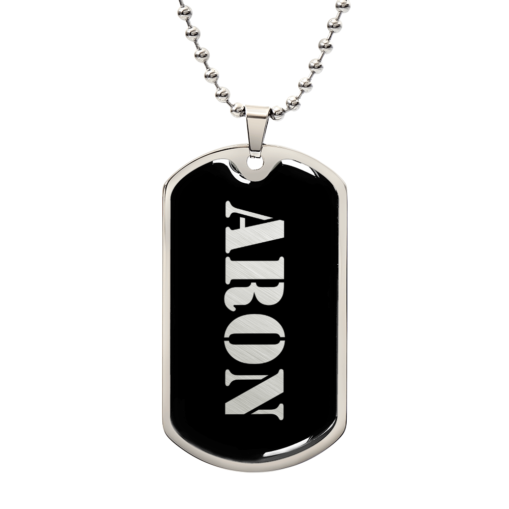 Aron v2 - Luxury Dog Tag Necklace