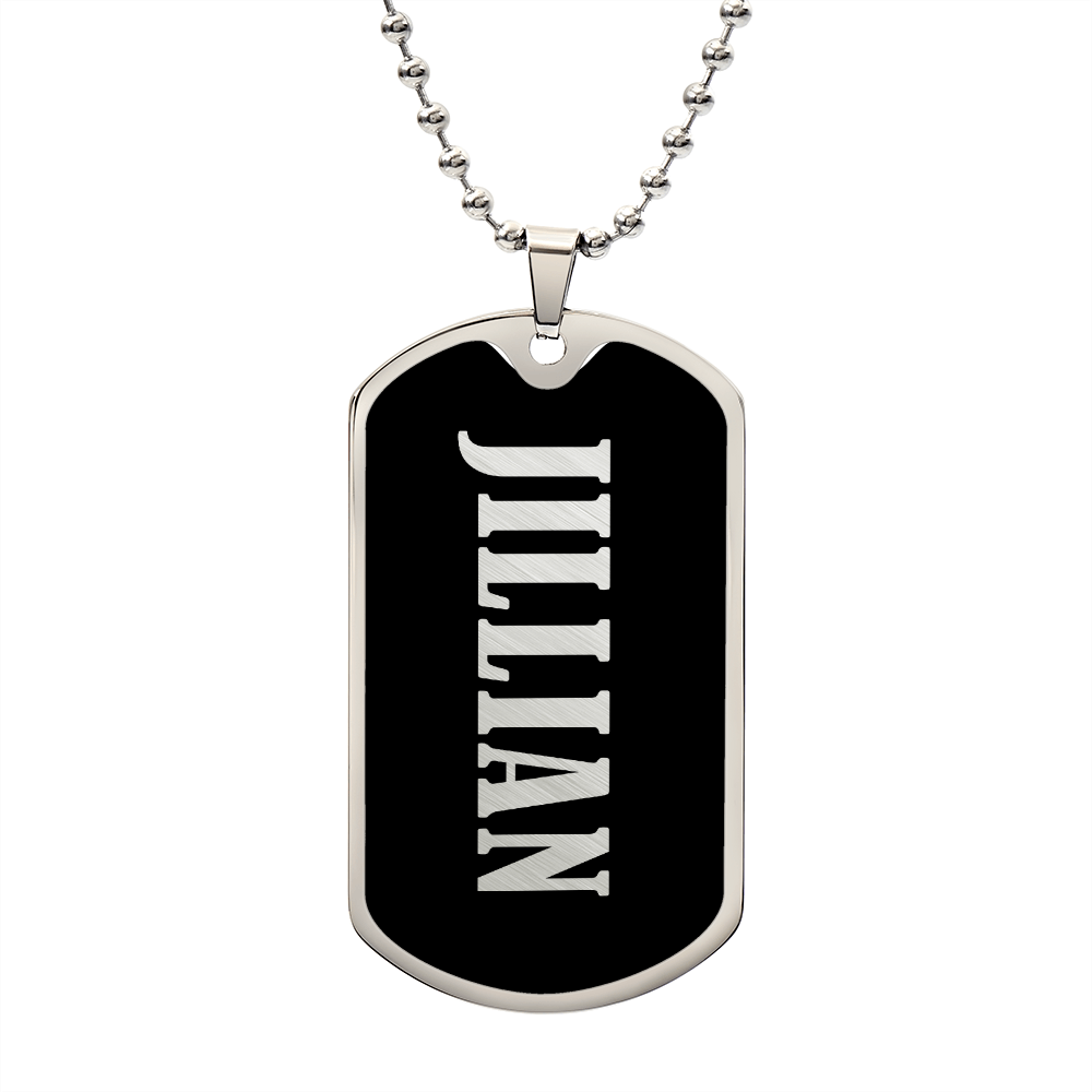 Jillian v02 - Luxury Dog Tag Necklace