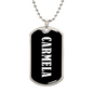Carmela v03 - Luxury Dog Tag Necklace