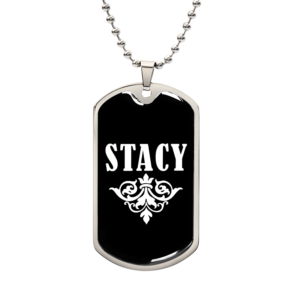 Stacy v03a - Luxury Dog Tag Necklace