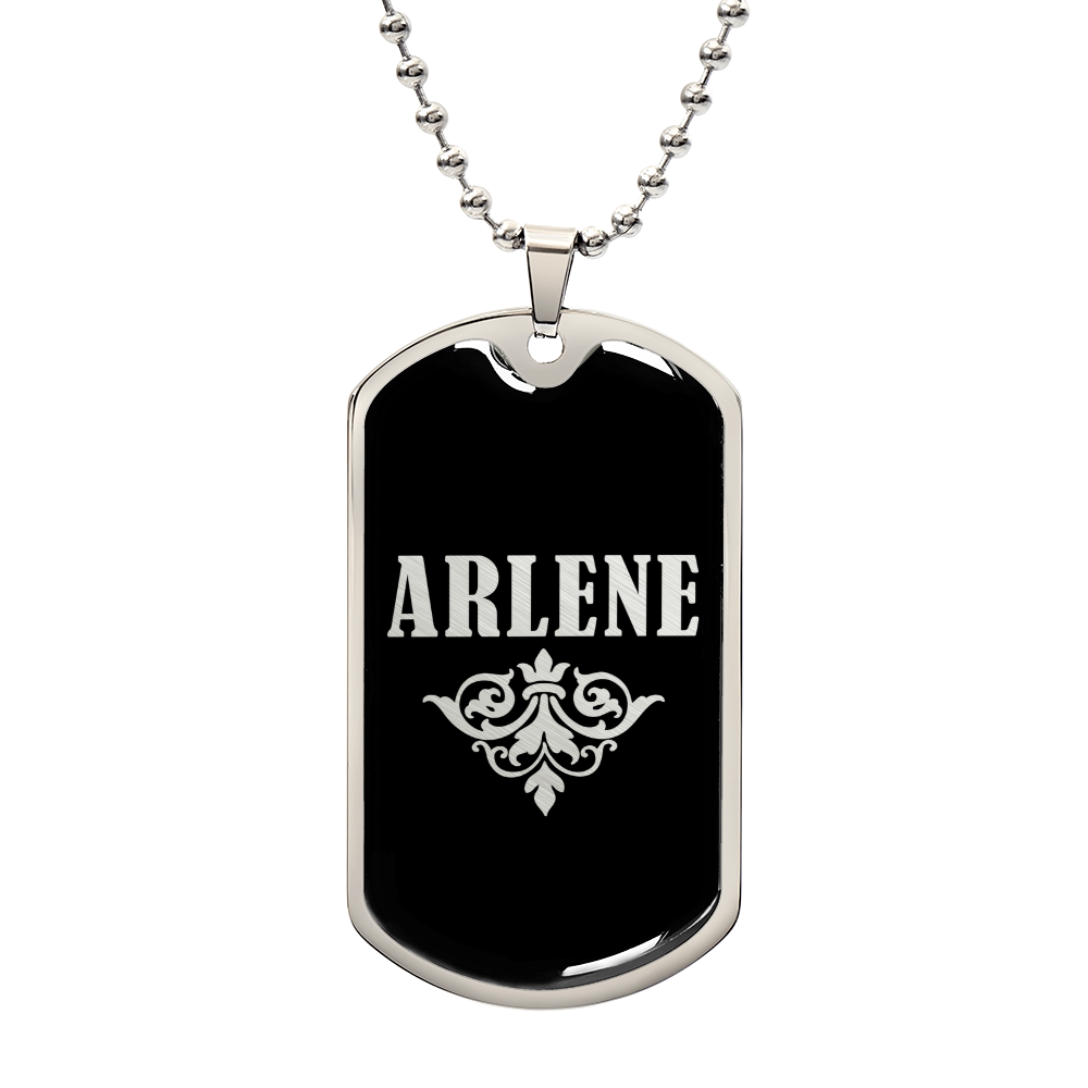 Arlene v02a - Luxury Dog Tag Necklace