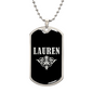 Lauren v02a - Luxury Dog Tag Necklace