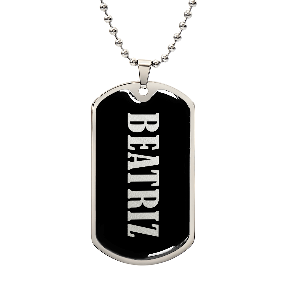 Beatriz v02 - Luxury Dog Tag Necklace