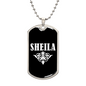 Sheila v03a - Luxury Dog Tag Necklace