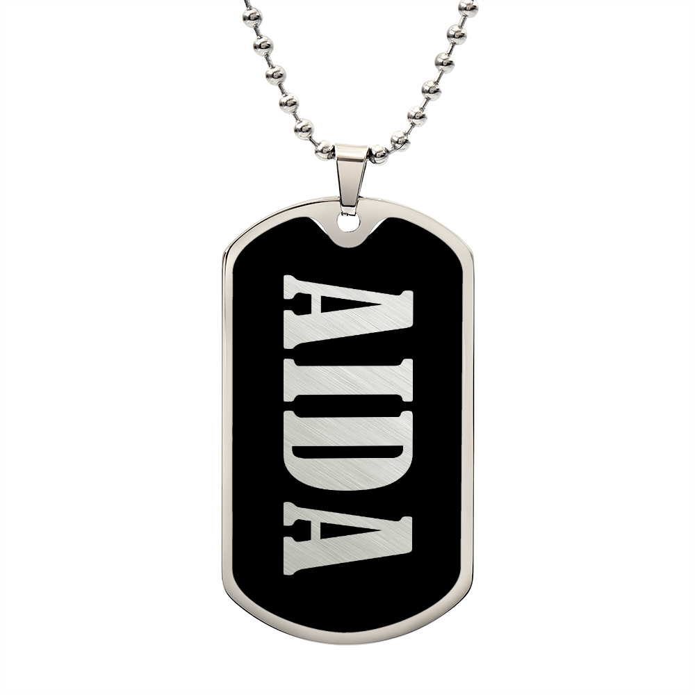 Aida v02 - Luxury Dog Tag Necklace