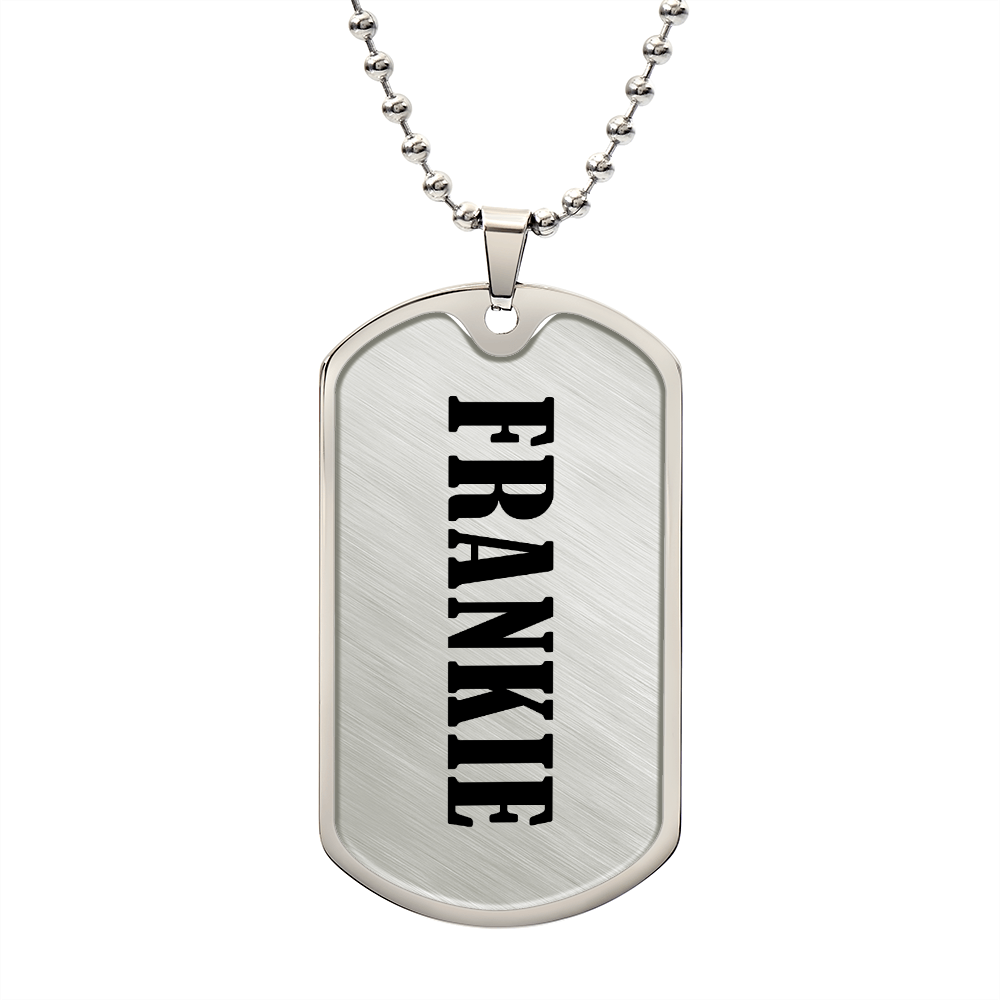 Frankie v01 - Luxury Dog Tag Necklace