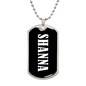 Shanna v03 - Luxury Dog Tag Necklace